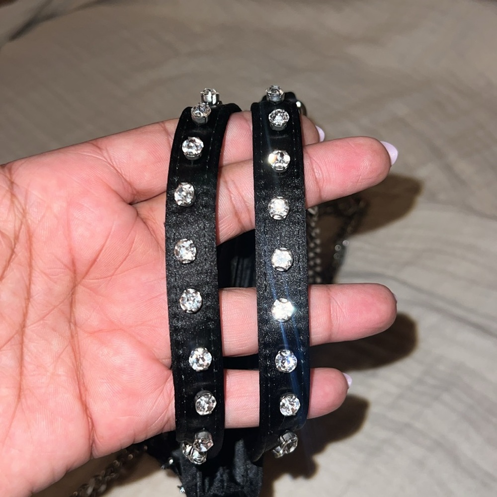 Zara Black Sparkly Handbag - Picture 3 of 8